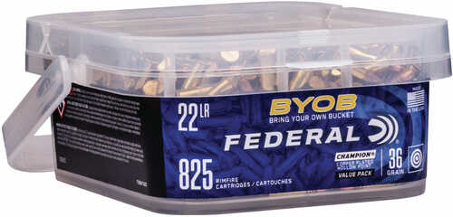 22 Long Rifle 825 Rounds Ammunition Federal Cartridge 36 Grain Lead